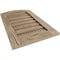 Ekena Millwork Timberthane Sandblasted Arch Top Faux Wood Non-Functional Gable Vent, Primed Tan, 30"W x 30"H GVURAR30X30DSDPR - alternate 3